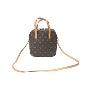 LOUIS VUITTON Monogram Spontini Handbag Brown
